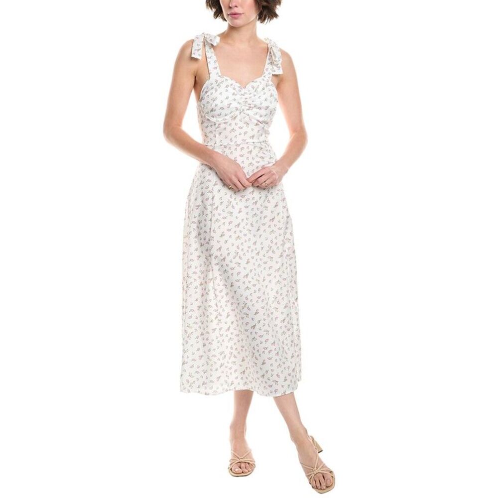 Hl Affair Womens  Midi Dress, White